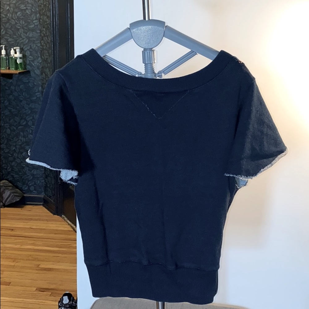 Diesel sweatshirt shirt with flouncy sleeves